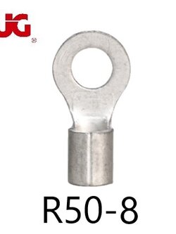 หางปลากลมเปลือย R50-8 TLUG ใช้กับสาย 50 sq.mm (20 ชิ้น/ห่อ)