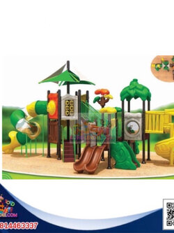 เครื่องเล่นสนาม ชุดศูนย์รวมกระดานลื่น