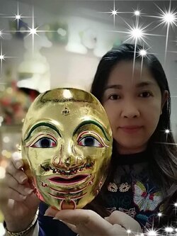 หน้ากาก พระลักษณ์ ทองเค งานกระดาษ