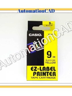 EZ-LABEL CASIO 9mm. สำหรับ เครื่องพิมพ์ฉลาก KL-Series CASIO PRINTER LABEL