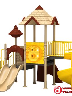 เครื่องเล่นสนาม ชุุดปราสาทสไลด์วน