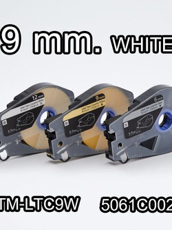 สติ๊กเกอร์ Label 9mm. White เครื่องพิมพ์ CANON รุ่น MK1500 MK2600 MK1100 MK3000 MK5000 5061C002