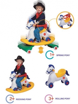 ม้าโยกเยกสปริง 3 อิน 1 NP-4383