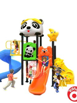 เครื่องเล่นสนาม ชุุดแพนด้าสไลเดอร์วนเล็ก