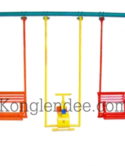 ชิงช้าเป็ดหลังพิง 3ที่นั่ง