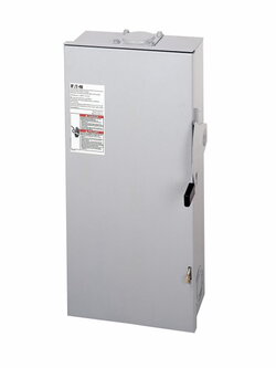 Safety Switches EATON เซฟตี้สวิทช์ 100A Single Phase แบบใส่ฟิวส์ได้ OUTDOOR