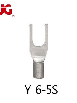 หางปลาแฉกเปลือย Y6-5S TLUG ใช้กับสาย 6sq.mm (100 ชิ้น/ห่อ) หางปลา Y หางปลาก้ามปู