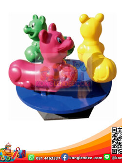 แท่นม้าหมุนหนู3ที่นั่ง