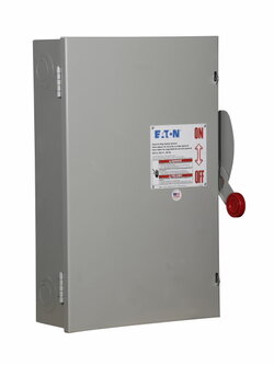 Safety Switches EATON เซฟตี้สวิทช์ 200A Single Phase แบบใส่ฟิวส์ได้ INDOOR