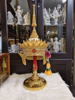 เทริดโนราห์ ขนาดสวมหัว (รุ่นพรีเมี่ยม) งานสวย