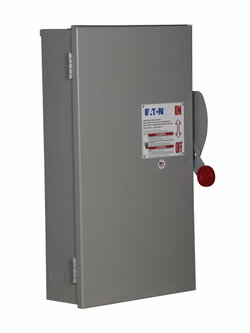 Safety Switches EATON เซฟตี้สวิทช์ 200A 3-Phase แบบใส่ฟิวส์ได้ OUTDOOR