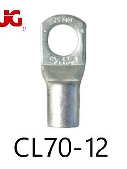 หางปลารุ่นหนาทรงยุโรป แบบท่อ CL 70-12 TLUG ใช้กับสาย 70 sq.mm (20 ชิ้น/ห่อ)