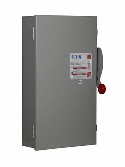 Safety Switches EATON เซฟตี้สวิทช์ 200A 3-Phase แบบใส่ฟิวส์ได้ INDOOR