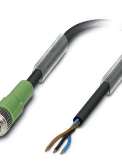 สายพร้อม CONNECTOR PHOENIX CONTACT 3 ขา ตัวผู้ แบบตรง M8 ยาว 3 m.