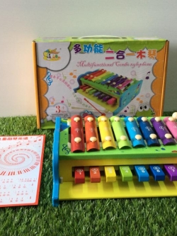 ระนาดไม้ 2 ชั้น ตีหรือกดเป็นเสียงดนตรี