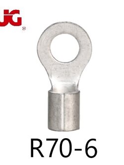 *(ใช้ CL70-6 แทน) หางปลากลมเปลือย R70-6 TLUG ใช้กับสาย 70 sq.mm (20 ชิ้น/ห่อ)