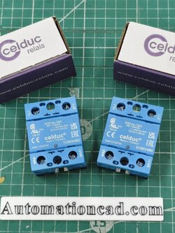 โซลิดสเตต 50A 600VAC input 3.5-32VDC SOLID STATE RELAY CELDUC รุ่น SO965460