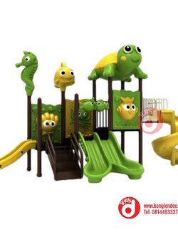 เครื่องเล่นสนาม ชุดเต่าน้อยทะเลสามสไลด์