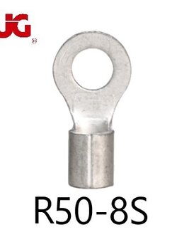 หางปลากลมเปลือย R50-8S TLUG ใช้กับสาย 50 sq.mm (20 ชิ้น/ห่อ)