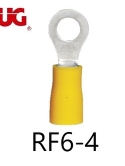 หางปลากลมหุ้ม RF6-4 TLUG ใช้กับสาย 6 sq.mm (100 ชิ้น/ห่อ)