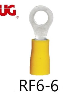 หางปลากลมหุ้ม RF6-6 TLUG ใช้กับสาย 6 sq.mm (100 ชิ้น/ห่อ)