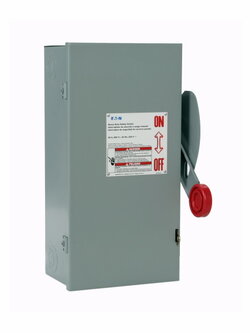 Safety Switches EATON เซฟตี้สวิทช์ 60A 3-Phase แบบใส่ฟิวส์ได้ INDOOR