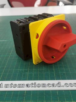 สวิตช์หลัก EATON P3-63/EA/SVB/N 63A 30kW IP65 Main Switch 3P+N Pole Flush Mount Isolator Switch