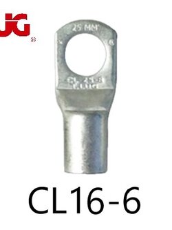 หางปลารุ่นหนาทรงยุโรป แบบท่อ CL 16-6 TLUG ใช้กับสาย 16 sq.mm (100 ชิ้น/ห่อ)