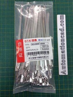 เคเบิ้ลไทร์สแตนเลส TIGER 6 นิ้ว (1 ถุง / 100 เส้น) CABLE TIE Stainless