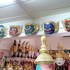 หัวโขน ยักษ์ ลิง ติดแขวนผนัง ขนาดสวมหัวครึ่งซีก