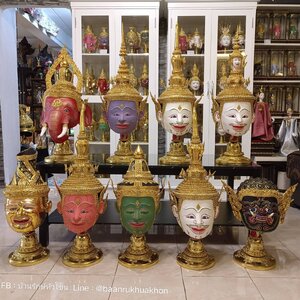 เศียรครู เศียรเทพ ใช้ในงานพิธี ขนาดครอบ