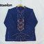 เสื้อผ้าไทยชายผ้าพื้นเมืองม้อฮ่อม เสื้อผ้าฝ้ายชายแต่งปักผ้าด้นมือ เสื้อผ้าฝ้ายซินมัยชายม้อฮ่อม สำเนา กรมท่า M