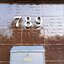 ป้ายเลขที่บ้านสแตนเลสโมเดิร์นมินิมอล 789
