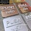 ป้ายผลักดึง PULL-PUSH พื้นอะคริลิคมิลเลอร์เงา สวยหรูหรา ป้ายอะคริลิค นูนสวยมีมิติ สไตล์โมเดิร์น มินิมอล เรียบหรู LUXURY