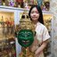 ชุดเศียรครู ขนาดครอบ งานกระดาษ พร้อมฐานไม้สีแดง