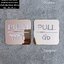 ป้ายผลักดึง PULL-PUSH พื้นอะคริลิคมิลเลอร์เงา สวยหรูหรา ป้ายอะคริลิค นูนสวยมีมิติ สไตล์โมเดิร์น มินิมอล เรียบหรู LUXURY