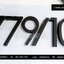 เลขที่บ้านสแตนเลสทำสีดำด้าน 779/10 เลขที่บ้านโลหะสไตล์โมเดิร์น มินิมอล ลอฟท์