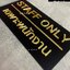 ป้ายเฉพาะพนักงาน ป้าย Staff only ป้ายอะคริลิคพื้นดำ ป้ายสวย ทนทาน สไตล์โมเดิร์น มินิมอล