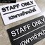 ป้ายเฉพาะเจ้าหน้าที่ ป้ายติดประตู ป้าย Staff only ป้ายอะคริลิคโมเดิร์น มินิมอล