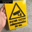 ป้ายกล้องCCTV ป้ายกล้องวงจรปิด 24 ชม โมเดิร์น มินิมอล