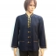 เสื้อผ้าไทยชายผ้าพื้นเมืองม้อฮ่อม เสื้อผ้าฝ้ายชายแต่งผ้าขลิบลายและปักผ้าด้นมือ เสื้อผ้าฝ้ายซินมัยชายม้อฮ่อมแต่งเหรียญ