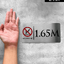 ป้ายบอกความลึกสระว่ายน้ำ ความลึก 1.65M ป้ายห้ามคนกระโดด ป้ายสระว่ายน้ำ ทนไม่เป็นสนิม สไตล์โมเดิร์น มินิมอล ลอฟท์ มูจิ