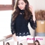 เสื้อลูกไม้สไตน์เกาหลีสีดำ เสื้อลูกไม้สีดำสไตน์วัยรุ่น เสื้อสีดำใส่ผ้าซิ่น เสื้อลูกไม้ใส่สีดำกับผ้าถุงสวยๆ เสื้อลูกไม้แขนยาว 5 ส่วนสีดำเสื้อลูกไม้สีดำใส่กับผ้าซิ่น