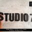 ป้ายติดผนัง ติดกำแพง " STUDIO 7 " อะคริลิคพื้นดำเงา สวย มีมิติ สไตล์โมเดิร์น มินิมอล