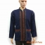 เสื้อผ้าฝ้ายพื้นเมือง #เสื้อชายสีครามไม้แต่งผ้าขลิบลาย #เสื้อผ้าไทยชาย #เสื้อผ้าพื้นเมืองผ้าไทยชาย ม้อฮ่อมกรมท่า XL