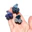 กิ๊บหนีบเล็กเกาหลี ดอกซากุระ-สีฟ้า/กรม ทรงเชอร์รี่ ขนาด 2.5 cm หนีบช่อผมเล็ก ยางพาราทนมาก สปริงดี แน่น ไม่กินผม #MadeinKorea #กิ๊บเกาหลี lovebyfern