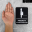 ป้ายลำดับความสำคัญ PRIORITY อะคริลิคสีดำด้าน ลายพิมพ์ UV สไตล์โมเดิร์น มินิมอล มูจิ Size : 11 x 15 cm