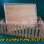 รั้วไม้มีพื้นพับได้ 60X60Xh.25cm.