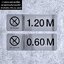 ป้ายบอกความลึกสระว่ายนำ้ No Diving 1.20 M ป้ายบอกความลึกสระ ป้ายสระว่ายน้ำ ทนไม่เป็นสนิม สไตล์โมเดิร์น มินิมอล มูจิ
