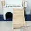 Decker House บ้านไม้ใหญ่มีบันไดหน้า Size:42.5x23xh.32cm.บ้านมีประตูด้านหน้า มีรางใส่หญ้าด้านบนข้าง